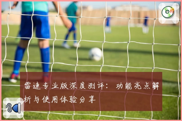 雷速专业版深度测评：功能亮点解析与使用体验分享
